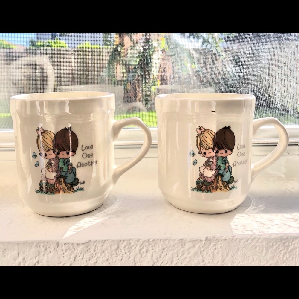 Vintage Precious Moments pair of mugs
